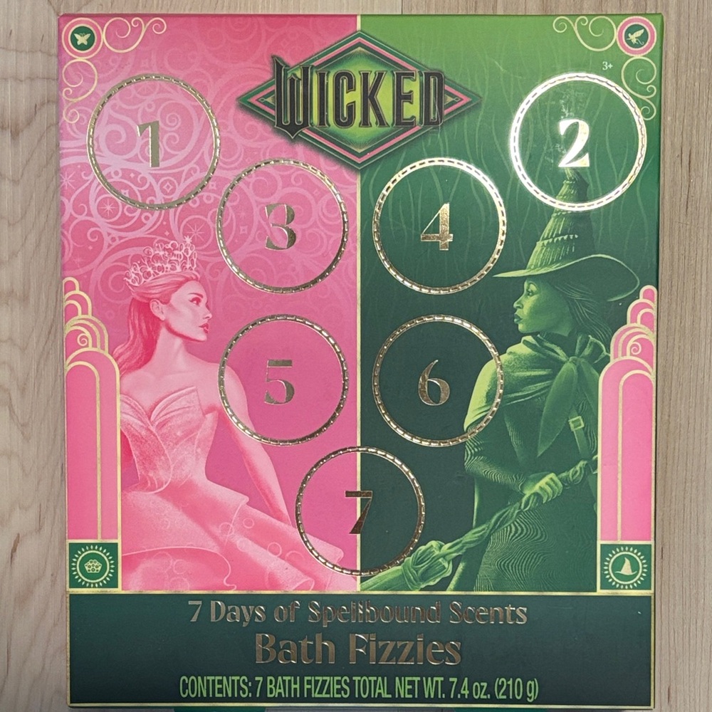 Wicked Bath Fizzies Set - Pink and Green